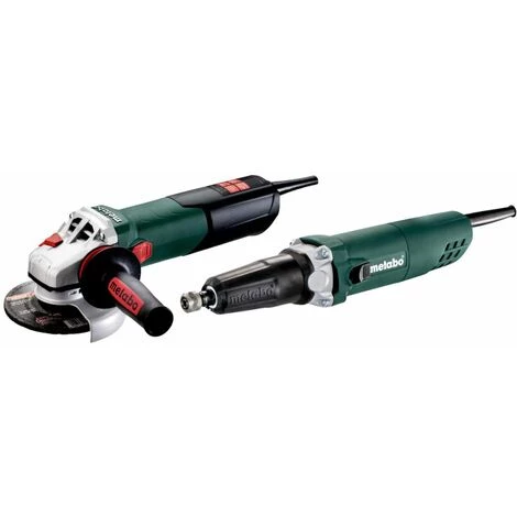 Metabo Meuleuse D'angle Ø 125 Mm Ensemble Wev 15-125 Q + Meuleuses Droites G 400 3 Metabo Meuleuse D'angle Ø 125 Mm Ensemble Wev 15-125 Q + Meuleuses Droites G 400
