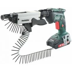 METABO Tournevis à Batterie SE 18 LTX 6000 + Magazine Tournevis SM 5-55 (); Boite En Plastique; 2x18V / 2Ah L