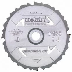 METABO Lame De Scie "coupe Fibrociment - Professionnelle", 165x2,2/1,6x20 Z4 DFZ 5° (628289000)