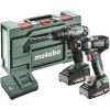 Perceuse-visseuse Sans Fil, Clé à Chocs Sans Fil Metabo BS+SSD200LTBL 685193000 18 V 2 Ah Li-Ion + Batterie, + Chargeur -Metabo Soldes 54285631 1