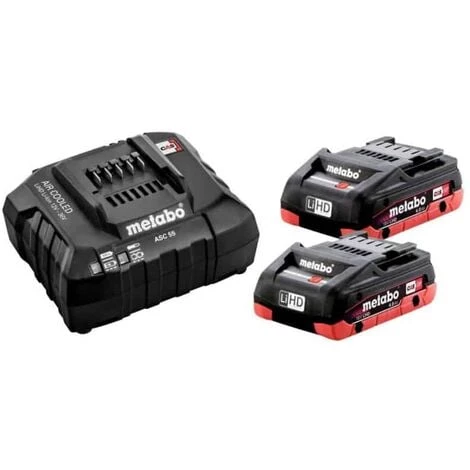 METABO Pack énergie 18V 2 X 4Ah LiHD + Chargeur SE - 685191000 3 METABO Pack énergie 18V 2 X 4Ah LiHD + Chargeur SE - 685191000