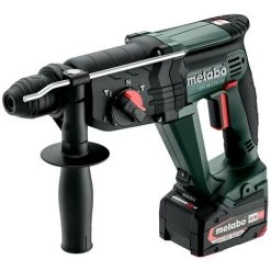 Metabo Marteau Perforateur Burineur 18 V Sans Fil KH 18 LTX 24 2 X 5,2 Ah Li-Power, ASC 55