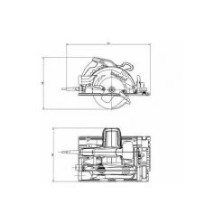 Metabo Coffret MetaBOX Scie Circulaire Filaire KS 55 FS -Metabo Soldes 60702670 3