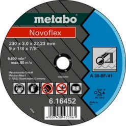 Metabo Meules De Tronçonnage Novoflex 125x2,5x22,2 Acier