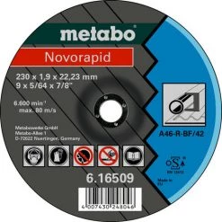 Metabo Meules De Tronçonnage Novorapid 180x1,6x22,23 Acier