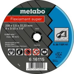 Metabo Meules De Tronçonnage Flexiamant Super 180x2,0x22,2 Acier