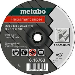 Metabo Meules D'ébarbage Flexiamant Super 125x6,0x22,2 Alu