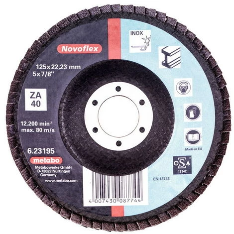 Metabo Plateau Abrasif Lam. 125 P 80 Pour Meuleuse 4 Metabo Plateau Abrasif Lam. 125 P 80 Pour Meuleuse – Image 2
