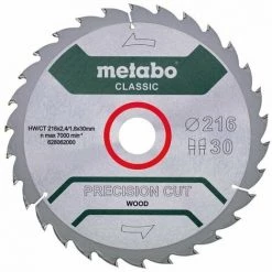 Metabo Lame HW/CT 216x30, 30 WZ22 Pour Scie Circulaire