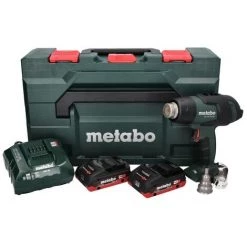Metabo HG 18 LTX 500 Souffleur D'air Chaud Sans Fil 18 V 300 - 500 ° C + 2x Batteries 4.0 Ah + Chargeur + Coffret MetaBox -Metabo Soldes 62944148 4
