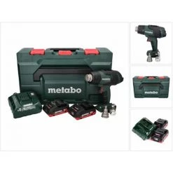 Metabo HG 18 LTX 500 Souffleur D'air Chaud Sans Fil 18 V 300 - 500 ° C + 2x Batteries 4.0 Ah + Chargeur + Coffret MetaBox -Metabo Soldes 62944148 5