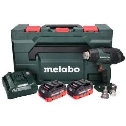 Metabo HG 18 LTX 500 Souffleur D'air Chaud Sans Fil 18 V 300 - 500 ° C + 2x Batteries 8.0 Ah + Chargeur + Coffret MetaBox -Metabo Soldes 62946465 4