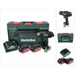 Metabo HG 18 LTX 500 Souffleur D'air Chaud Sans Fil 18 V 300 - 500 ° C + 2x Batteries 8.0 Ah + Chargeur + Coffret MetaBox -Metabo Soldes 62946465 5