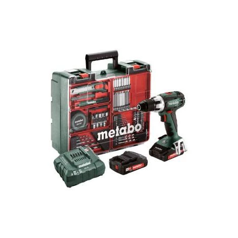 Perceuse-visseuse Sans Fil BS 18 LT 2x2Ah + Atelier Mobile Metabo 3 Perceuse-visseuse Sans Fil BS 18 LT 2x2Ah + Atelier Mobile Metabo