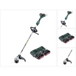 Metabo FSD 36-18 LTX BL 40 Débroussailleuse Sans Fil 36 V (2x 18 V) - Sans Balais + 2x Batteries 4,0 Ah + Chargeur Double