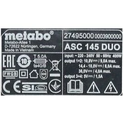 Metabo Basis Set: 2x Batteries LIHD 4,0Ah + Chargeur Double ASC 145 DUO 10 Metabo Basis Set: 2x Batteries LIHD 4,0Ah + Chargeur Double ASC 145 DUO -Metabo Soldes 68204427 4
