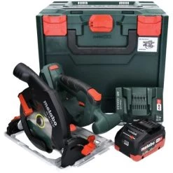 Metabo KS 18 LTX 57 Scie Circulaire à Main Sans Fil 165 Mm 18V + 1x Batterie 8 Ah + Chargeur + Coffret MetaBOX -Metabo Soldes 68957081 2