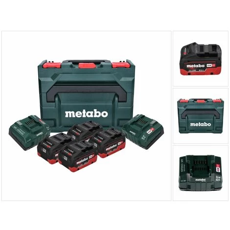 Metabo Basis Set LIHD + 4x Batteries 8,0 Ah + 2x Chargeurs + Coffret De Transport Metaloc ( 685135000 ) 3 Metabo Basis Set LIHD + 4x Batteries 8,0 Ah + 2x Chargeurs + Coffret De Transport Metaloc ( 685135000 )