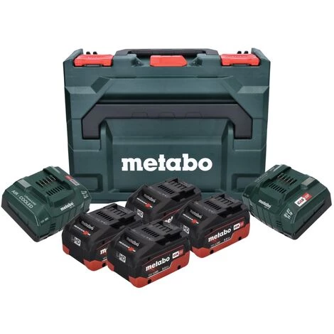 Metabo Basis Set LIHD + 4x Batteries 8,0 Ah + 2x Chargeurs + Coffret De Transport Metaloc ( 685135000 ) 4 Metabo Basis Set LIHD + 4x Batteries 8,0 Ah + 2x Chargeurs + Coffret De Transport Metaloc ( 685135000 ) – Image 2