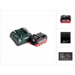 Metabo Set De Base 18V : 1x Batterie 8,0Ah LiHD + Chargeur ASC 145 (625369000) (627378000)