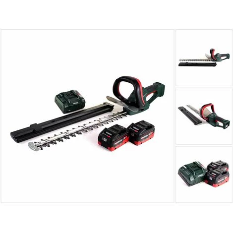 Metabo AHS 18-55 V Taille-haie Sans Fil 18V - 53cm + 2x Batteries 8,0Ah + Chargeur 3 Metabo AHS 18-55 V Taille-haie Sans Fil 18V - 53cm + 2x Batteries 8,0Ah + Chargeur