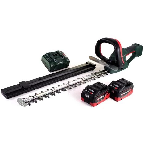 Metabo AHS 18-55 V Taille-haie Sans Fil 18V - 53cm + 2x Batteries 8,0Ah + Chargeur 4 Metabo AHS 18-55 V Taille-haie Sans Fil 18V - 53cm + 2x Batteries 8,0Ah + Chargeur – Image 2
