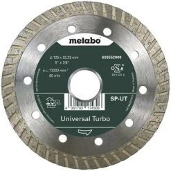 Disque à Tronçonner Diamanté SP-UT,125 X 22,23 Mm Metabo