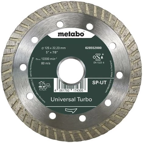 Disque à Tronçonner Diamanté SP-UT,125 X 22,23 Mm Metabo 3 Disque à Tronçonner Diamanté SP-UT,125 X 22,23 Mm Metabo