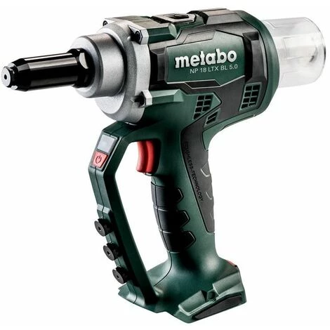 Metabo Pistolet à Riveter Sans Fil NP 18 LTX BL 5.0, MetaLoc (sans Batterie Et Chargeur) - 619002840 3 Metabo Pistolet à Riveter Sans Fil NP 18 LTX BL 5.0, MetaLoc (sans Batterie Et Chargeur) - 619002840